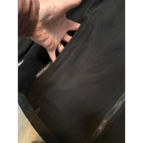 Polaris Mens Black Fleece Jacket L 100% Polyester With Zippered Pockets & Logo E - Picture 4 of 13